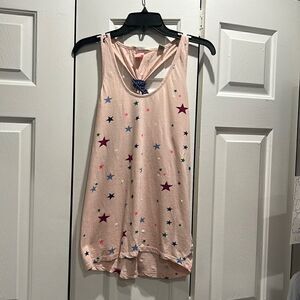 Scotch & Soda Light Pink Stars Tank, Size 3 (large)